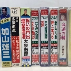 歌謡曲 演歌 カセットテープ 8本 カラオケ付き シングル アル...