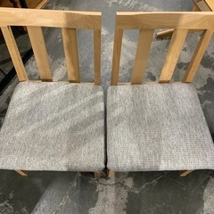 12/8終 ダイニングセット 椅子2脚付き 良品計画 ニトリ 家具 菊NS