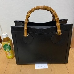 グッチ　バンブー黒バック　