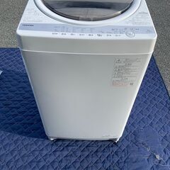 2021年式・東芝洗濯機7kg 6000円！！　フタ割れ有　汲み...