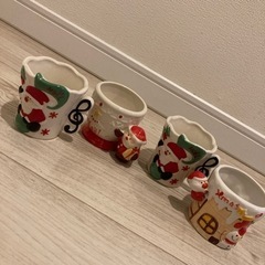 クリスマス陶器カップ
