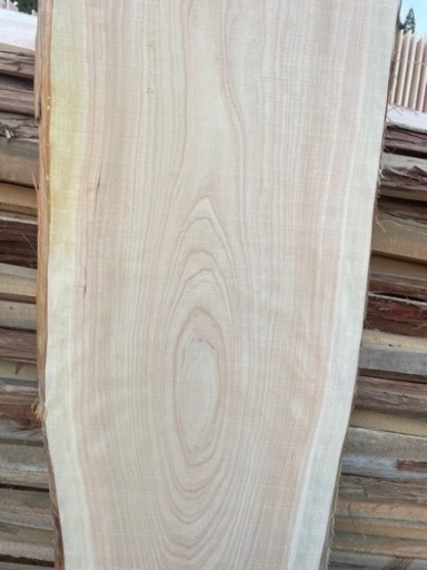 木曽檜1枚板   節なし  無字板  変わった木目