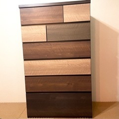 お取引中>ニトリ ハイチェスト 6段 カレナ◡̈⃝︎⋆︎*