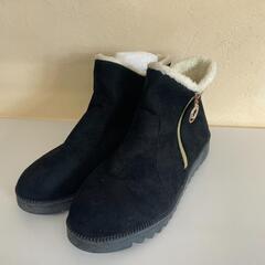 【新品】 ショートブーツ ブラック 黒　40サイズ　25cm