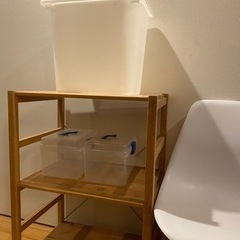 無印棚　椅子イームス系　IKEA 収納ケース