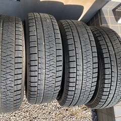 ハリアー等 225/65R17 ピレリー スタッドレス+アルミホイル 4本セット
