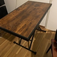 木目調テーブル（油圧式/昇降式/折り畳み）