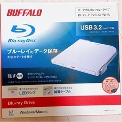 BUFFALO USB3．2(Gen1)対応 ポータブルBD 書...