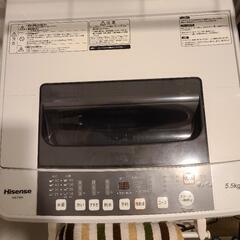 【受け渡し先決定】Hisense 2017製 HW-T55A 洗濯機