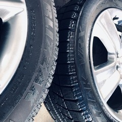 冬タイヤ 215/55R17 スバル純正アルミ付きスタッドレス 4本組