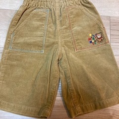 【早い者勝ち　美品】ミキハウス　120 コーデュロイ　ハーフパンツ