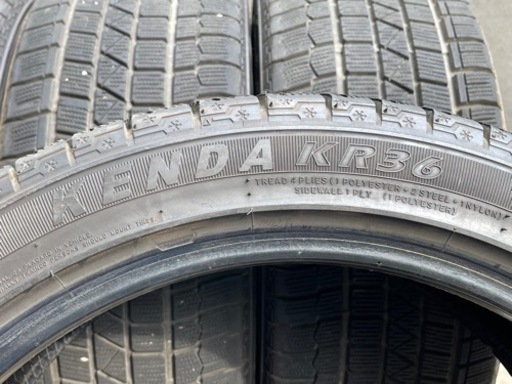 はめ替え工賃込み！17年製225/45R18スタッドレス中古4本セット！ケンダ 