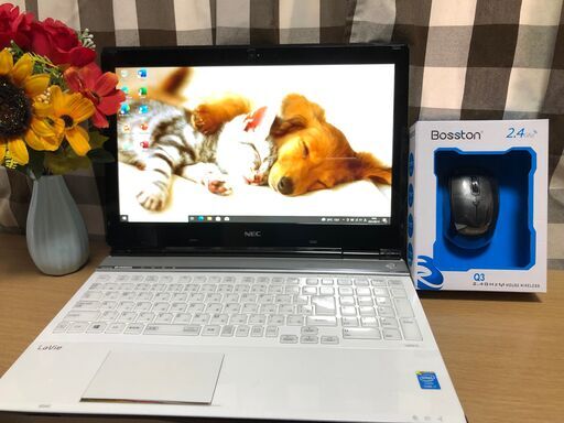 彡 特A美麗品・i7第四/新品SSD240GB・Webｶﾒﾗ・WIN11・Win10選択可・NEC・/クリスタルホワイト/Office2019付/15.6ｲﾝﾁ/メモリ8GB/無線/DVD・CD再生ソフト付　No.2212001