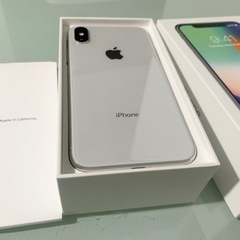 【美品】iPhone  X  Silver  64GB SIMフリー