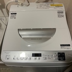 【2021年製】SHARP 洗濯乾燥機 ES-TX5E