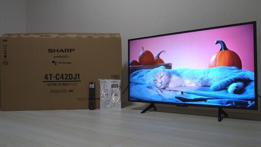 2021年製 SHARP 4K テレビ  Android TV 4T-C42DJ1 シャープ AQUOS