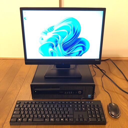 HP Pro Desk 600 G1 SFF Core i3-4160 3.6GHz/4GB/500GB/DVDRW/Win11/新品SSD 液晶モニター＋キーボード＋マウスセット