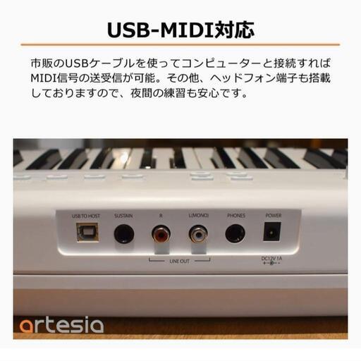 Artesia 電子ピアノ 88鍵 PERFORMER/BK ブラック (サスティンペダル/スタンド付属)