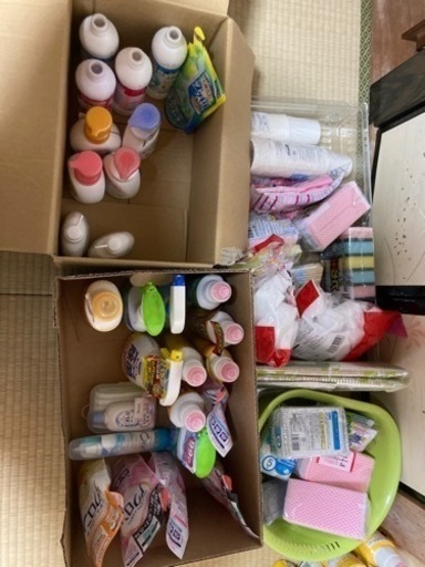 決まりました。早いもの勝ち‼︎洗剤等まとめてお引き取り下さい