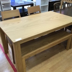【トレファク神戸新長田】ニトリのベンチダイニング4点セット入荷しました！!【取りに来れる方限定】 NITORI（ニトリ）のベンチダイニング4点セット『スタディ』入荷