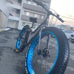 ファットバイク　タイヤ26×4インチ　地下鉄東豊線駅で取引