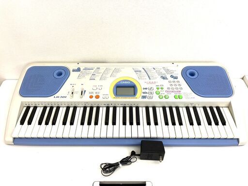 【レガストック川崎本店】CASIO カシオ 電子キーボード LK-101 61鍵盤 光ナビゲーション 電子ピアノ 鍵盤楽器 アダプター付き