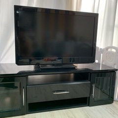 【ネット決済】テレビ 32V型 テレビ台 テレビボード ブラック