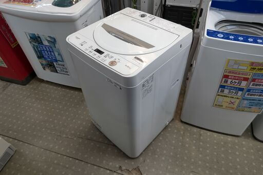 【予約販売】本 シャープ 保証有り【愛千142】 洗濯機 4.5kg ES-GE4E-C 洗濯機