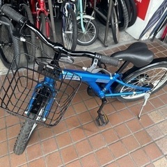 18インチ　JEEPカゴ付き子供用自転車　ブルー