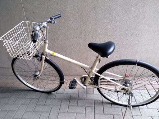 無印良品　自転車　白