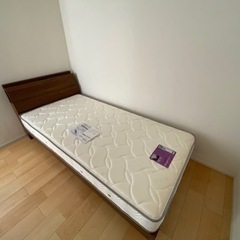 【値下げ】annel bed アンネルベッド シングル ベッドフレーム マットレス付