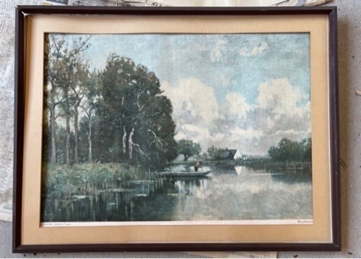 絵画　風景画　ドイツ画家　Fredericus van Rossum du Chattel