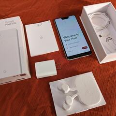  Pixel 3 XL（64 GB、Clearly Whi…