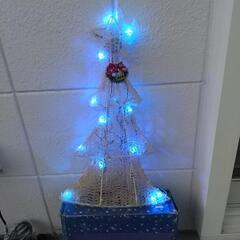 LED クリスマス ツリー ブルー、ホワイト