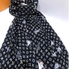 LOUIS VUITTON ルイ・ヴィトン 黒色 大判 ストール・エトール