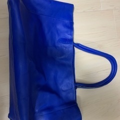 【ネット決済・配送可】ブルーのトートバッグ