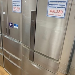 6ﾄﾞｱ冷蔵庫 MITSUBISHI MR-JX61X-N 2014年製 605L