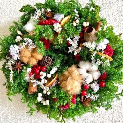クリスマスリース　dmj
