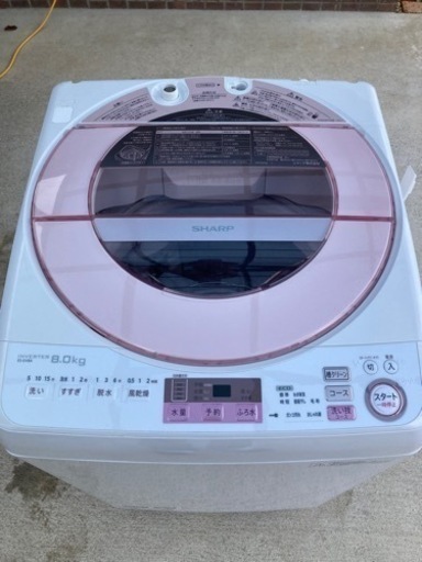 値下げしました！　SHARP（シャープ）洗濯機　2016年製（ES-GV8A）です。
