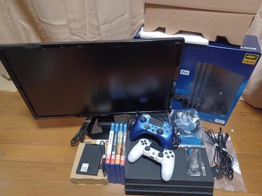 全部まとめて☆ PlayStation4 Pro CHU7200型☆外付けSSD480GB☆Ps4本体