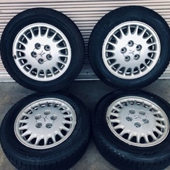 冬タイヤ 185/65R15 トヨタ純正アルミ付スタッドレス バリ山4本組