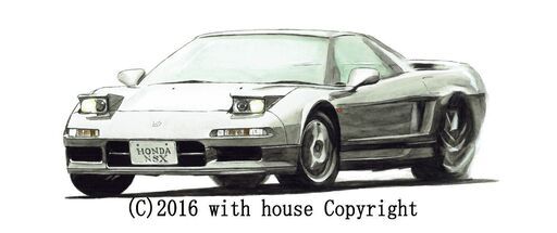 NC-214 ホンダNSX 限定版画 直筆サイン有 額装済 作家 平右ヱ門