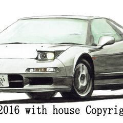 NC-214 ホンダNSX 限定版画 直筆サイン有 額装済 作家...