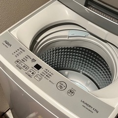 洗濯機　AQUA 美品　2021年購入　5年保証付き　新品購入