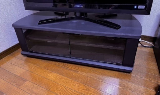 黒木目 テレビ台  42インチと同程度の幅【値下げ交渉有】