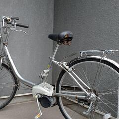 取引中　大幅値下げ　電動アシスト自転車　古いですが、乗れます