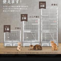 猫ケージ三段