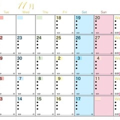 Numbersでカレンダーの作成を教えて欲しい！