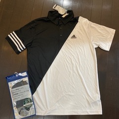 新品タグ付　adidas ゴルフウェア　サイズLL ゴルフ用靴下おまけ