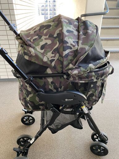 コムペット ミリミリライト α グリーンカモ ペットカート バギー